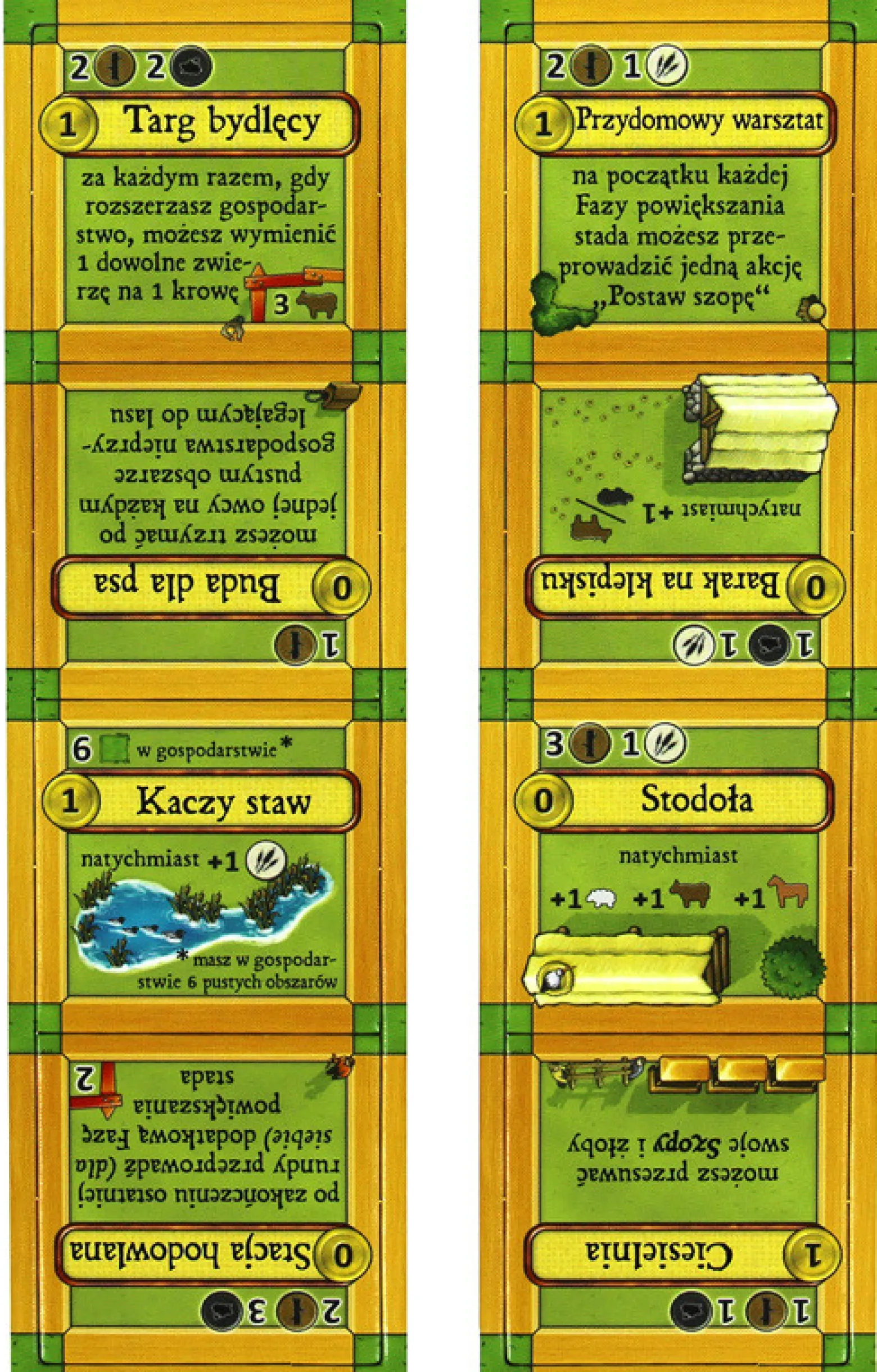 Agricola: Chłopi ich zwierzyniec (nowe budynki)