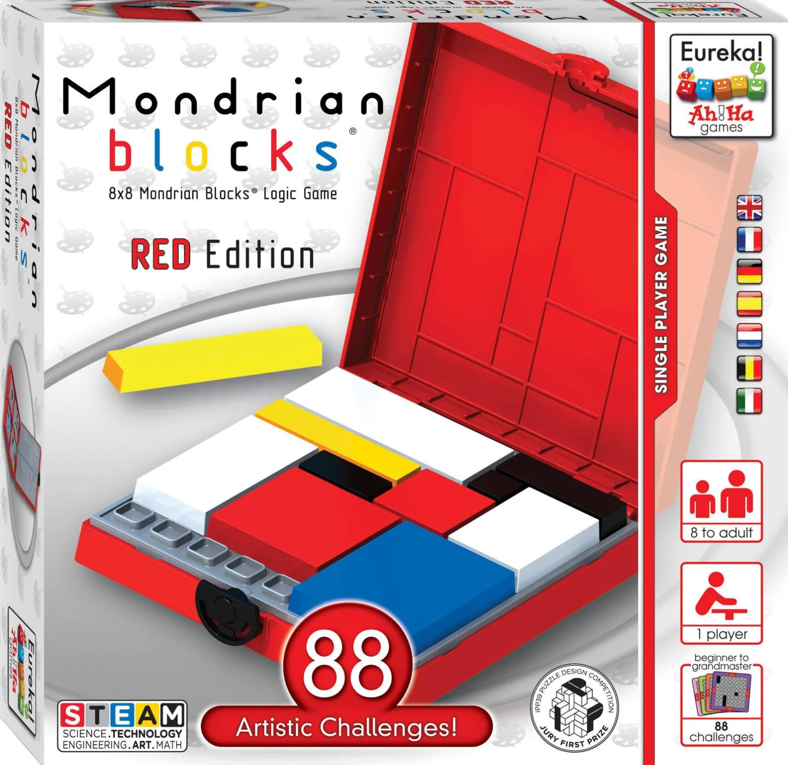 Ah!Ha - Blok Mondriana (czerwony) - gra logiczna