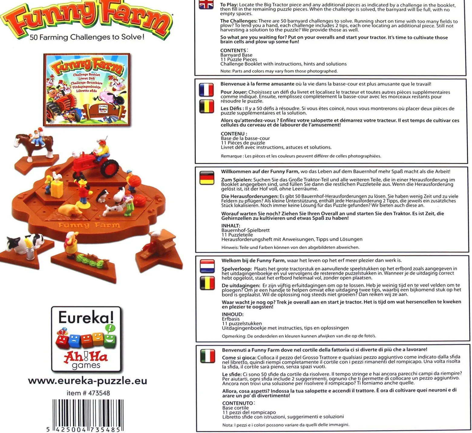 Ah!Ha - Wesoła farma / Funny Farm - gra logiczna