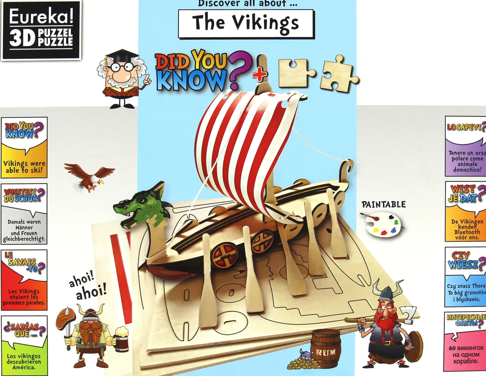 Łamigłówka drewniana Gepetto (Did You Know?) - Wikingowie (The Vikings)