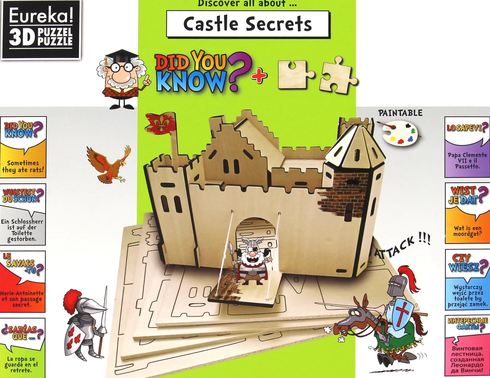 Łamigłówka drewniana Gepetto (Did You Know?) - Tajemnice zamku (Castle Secrets)