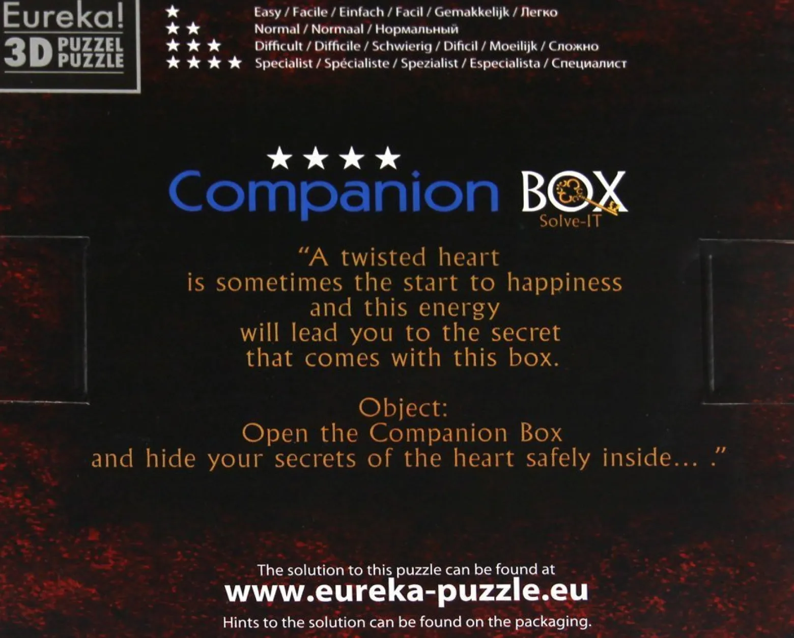 Łamigłówka ESCAPE BOX - Companion Secret - poziom 4/4