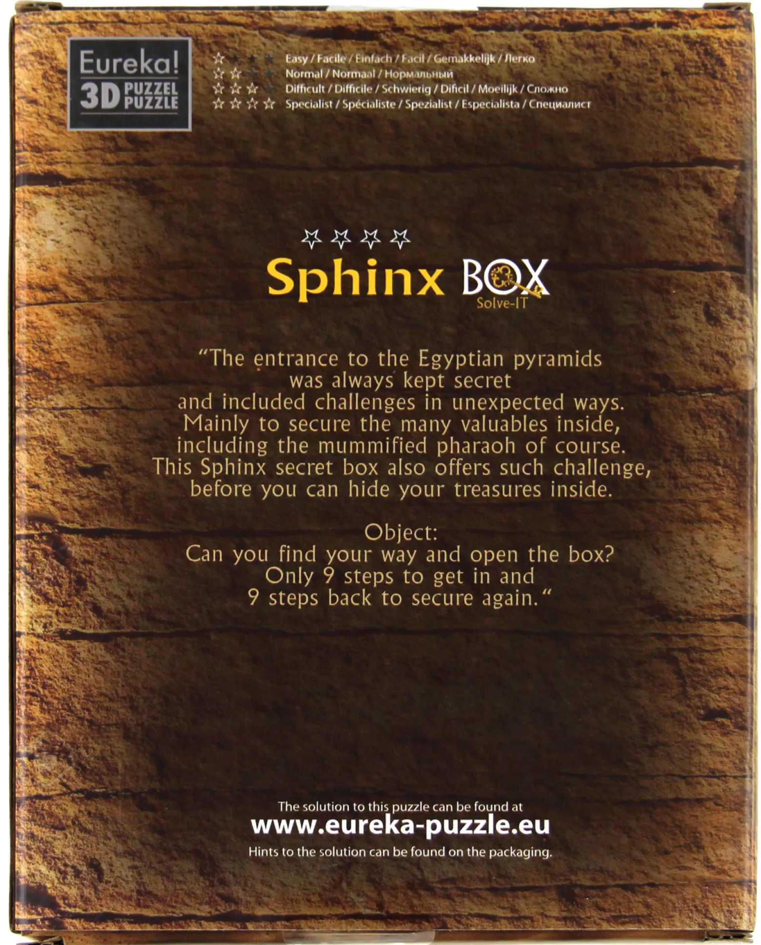 Łamigłówka ESCAPE BOX - Sphinx Secret - poziom 4/4