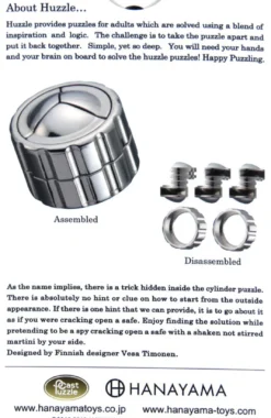 Łamigłówka Huzzle Cast Cylinder - poziom 4/6