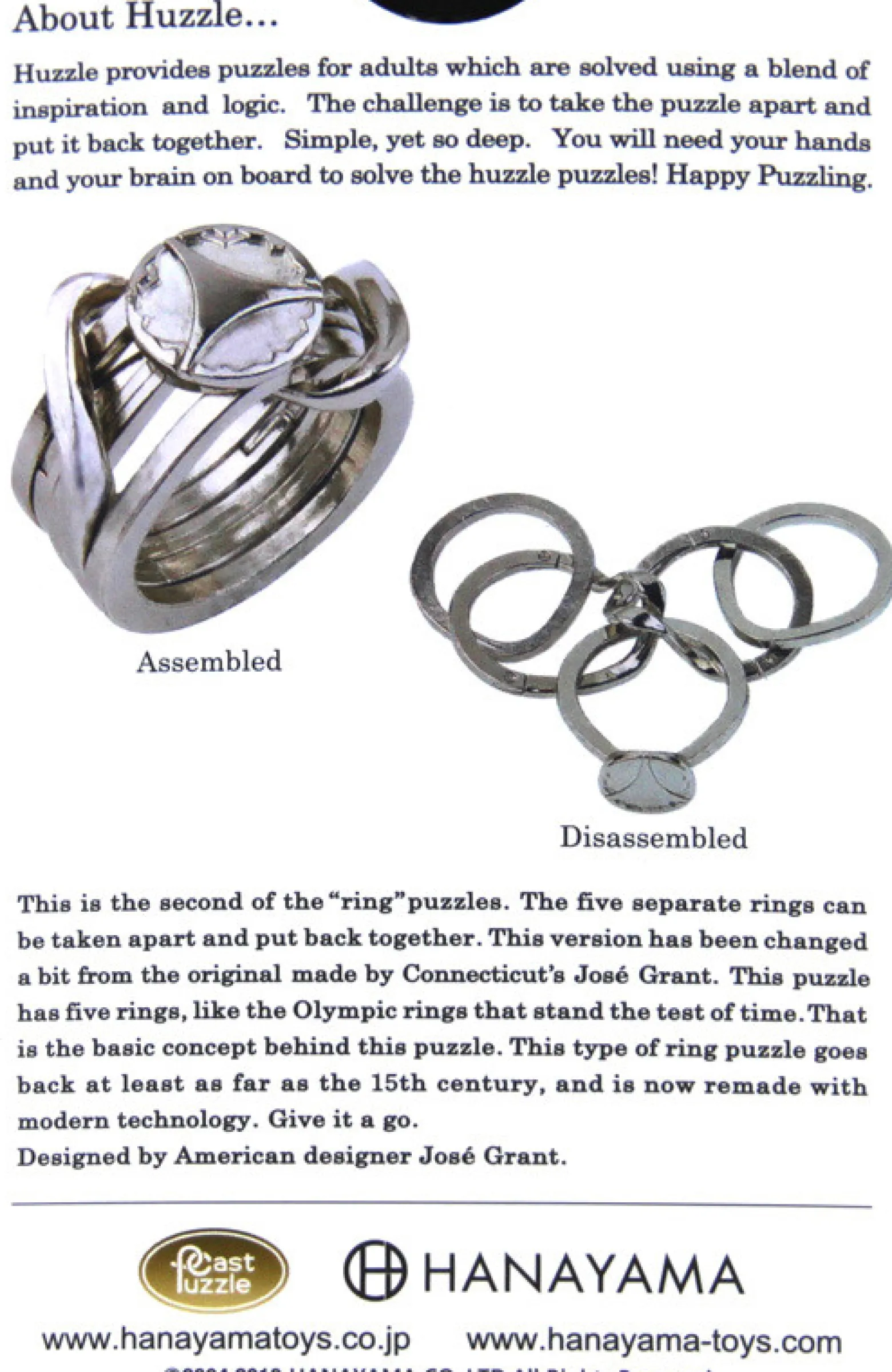 Łamigłówka Huzzle Cast Ring II - poziom 5/6