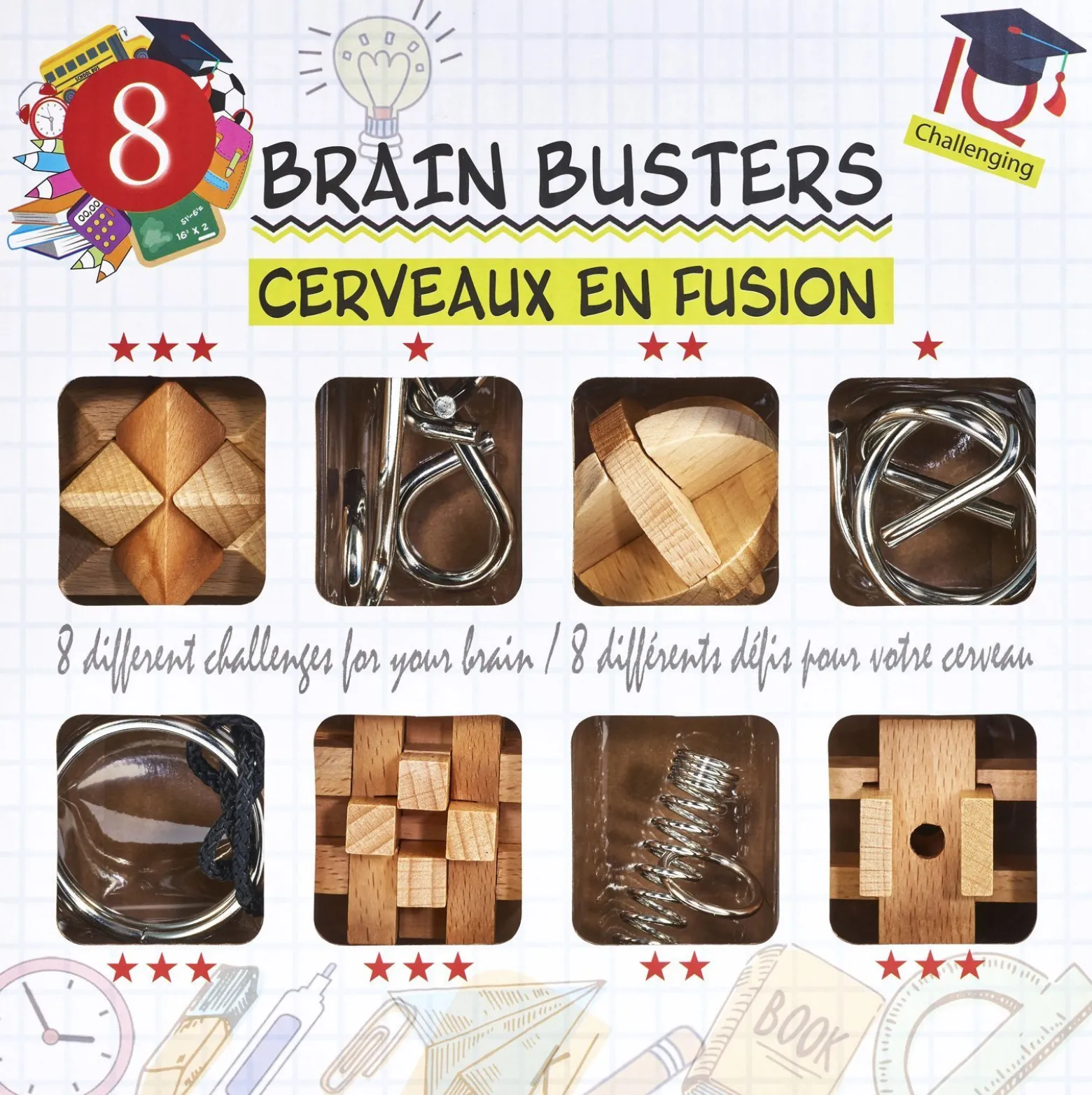 Łamigłówka Pogromcy Mózgu (Brain Busters) - 8 szt.