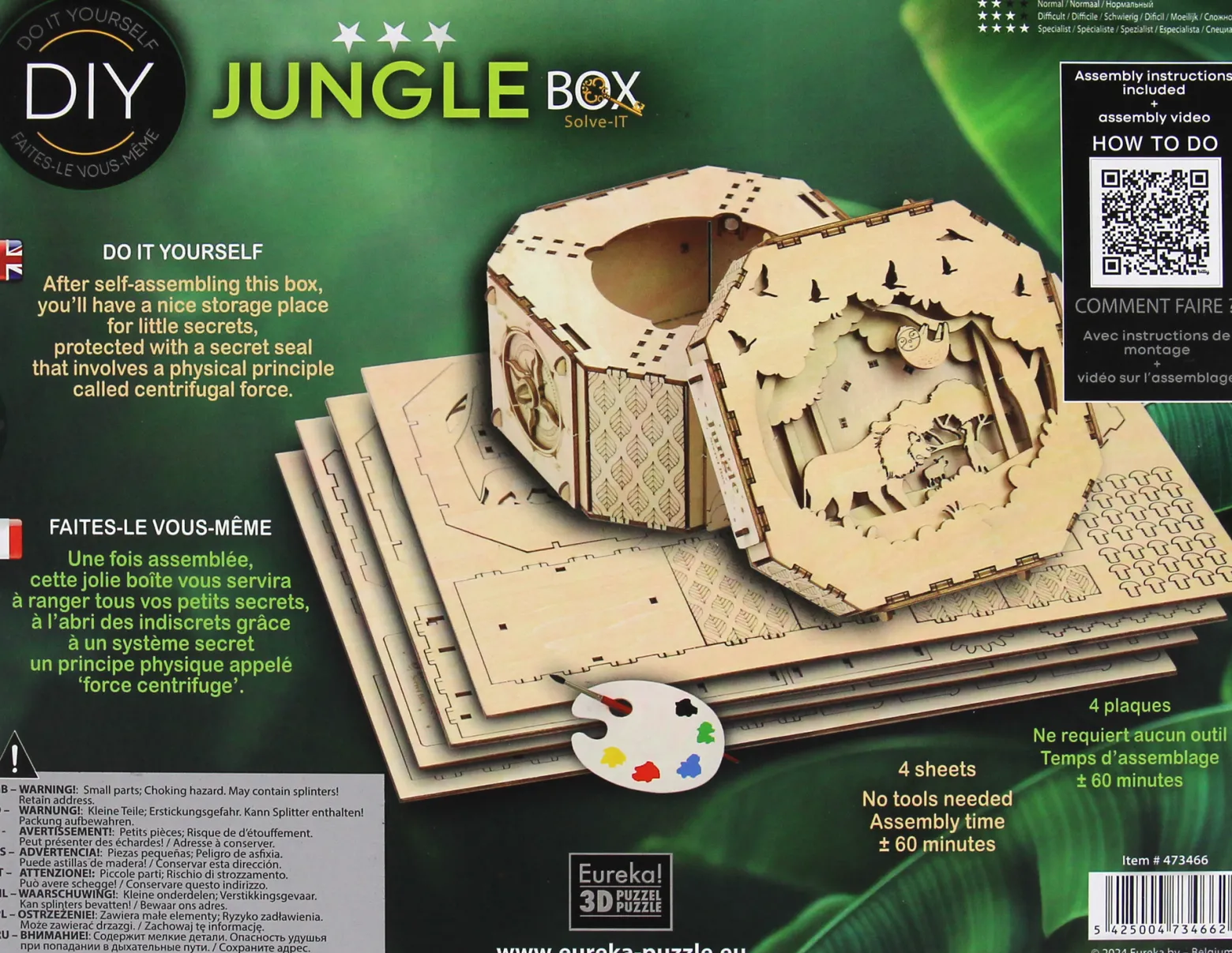 Łamigłówka TREASURE BOX - Jungle Secret (DIY) - poziom 3/4