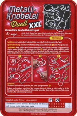 Łamigłówki druciane XXL (w metalowej puszce)