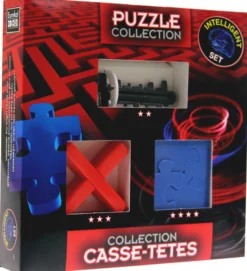 Łamigłówki INTELLIGENT (Key Maze, Square Jigsaw, Cross Puzzle)