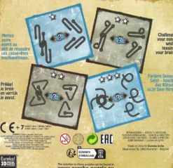 Łamigłówki metalowe 4 szt. BALL PUZZLES - ZESTAW NIEBIESKI