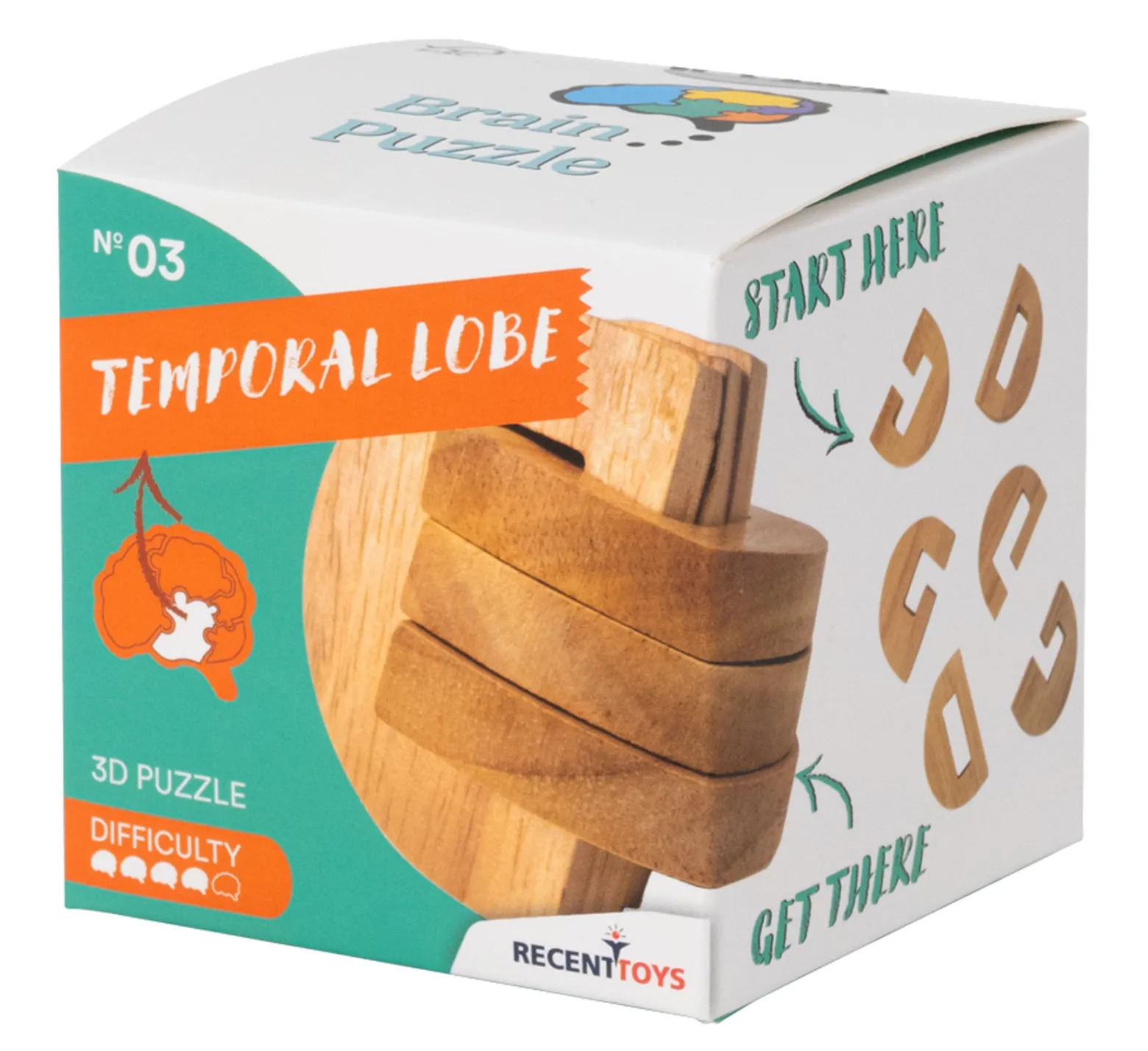Brain Puzzle 3 - Temporal Lobe - łamigłówka Recent Toys - poziom 4/5