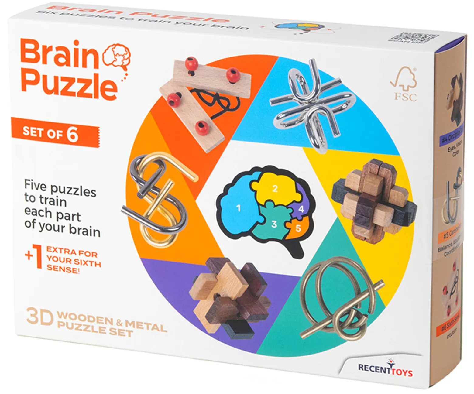Brain Puzzle (zestaw 6 łamigłówek)