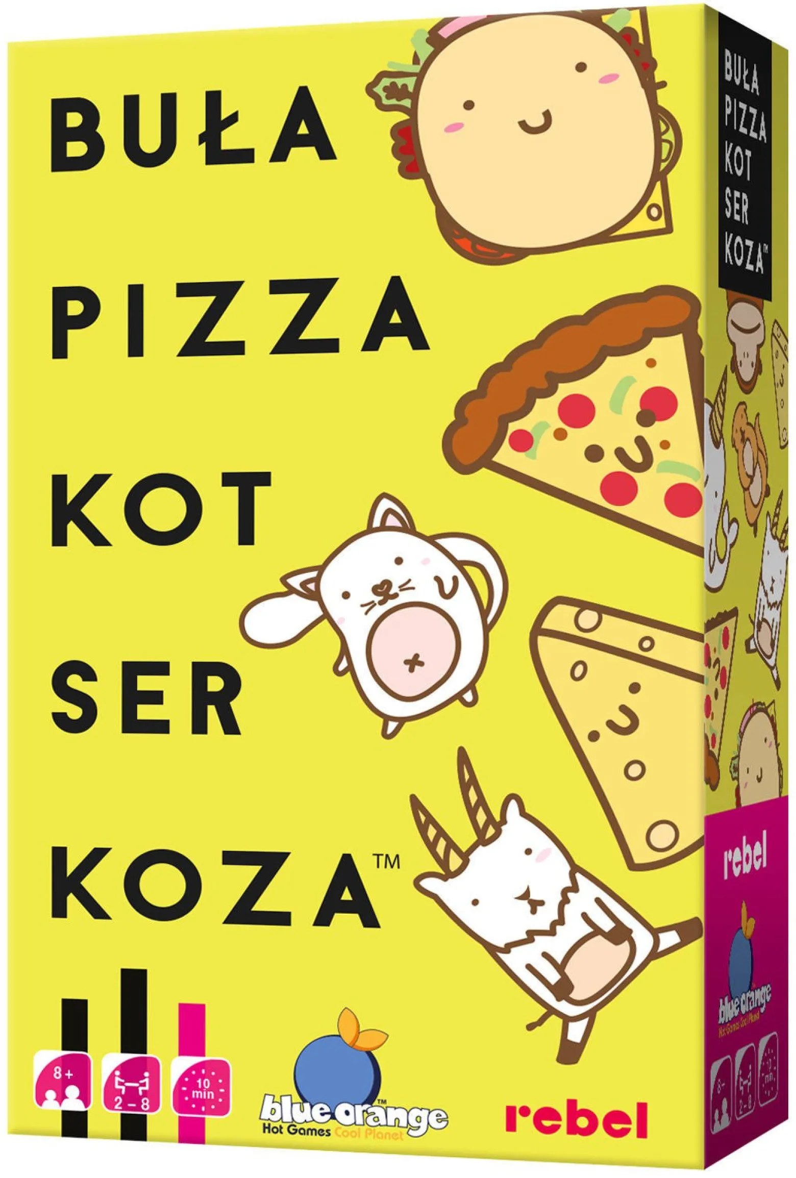 Buła, Pizza, Kot, Ser, Koza