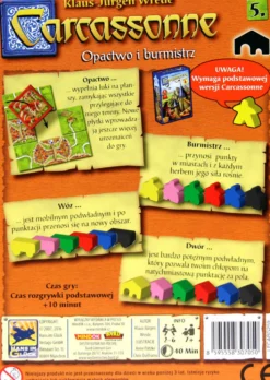 Carcassonne: 5. dodatek - Opactwo i Burmistrz (II edycja polska)