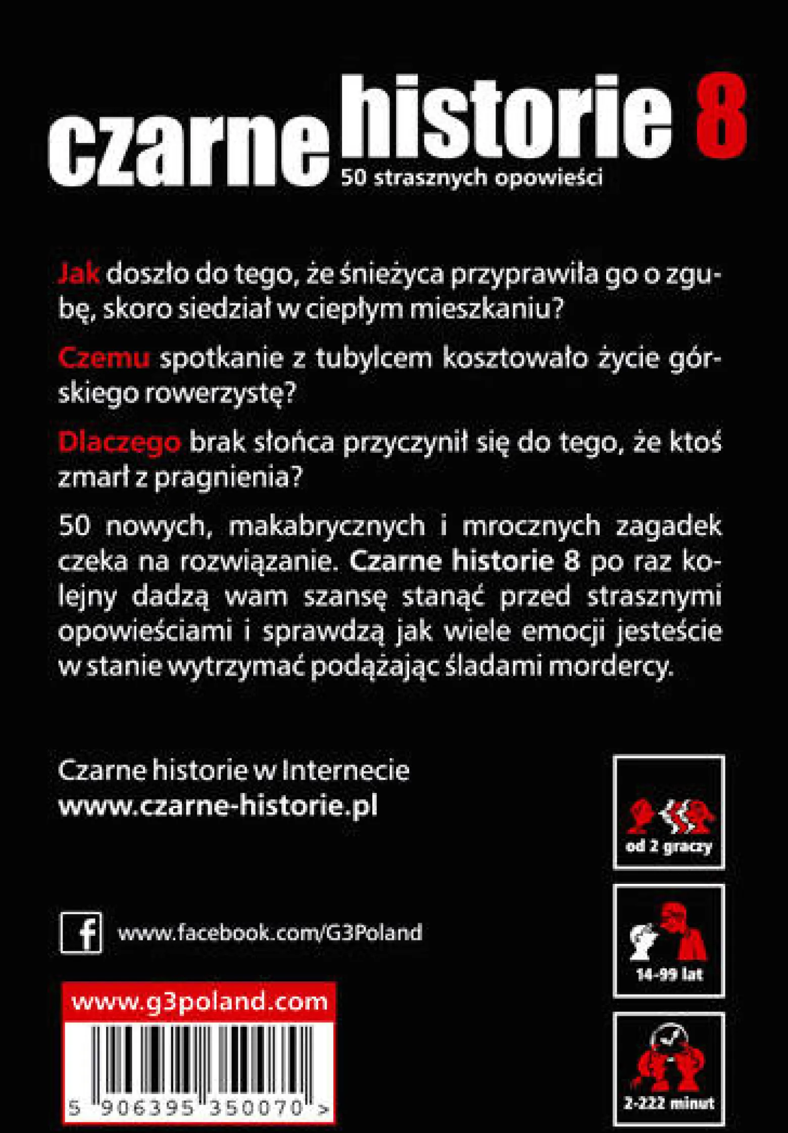 Czarne historie 4, 5, 7 i 8 (zestaw)