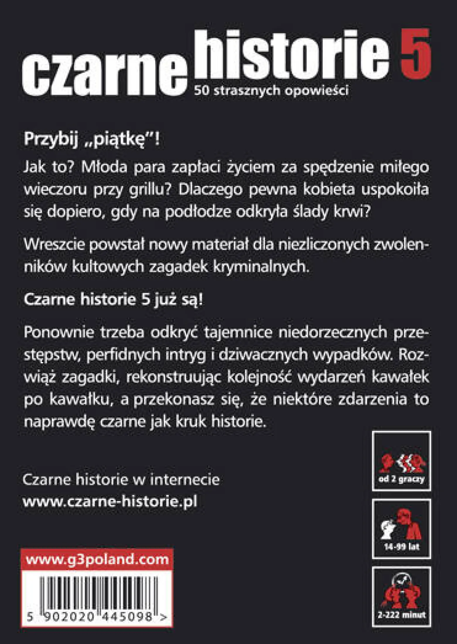 Czarne historie 4, 5, 7 i 8 (zestaw)
