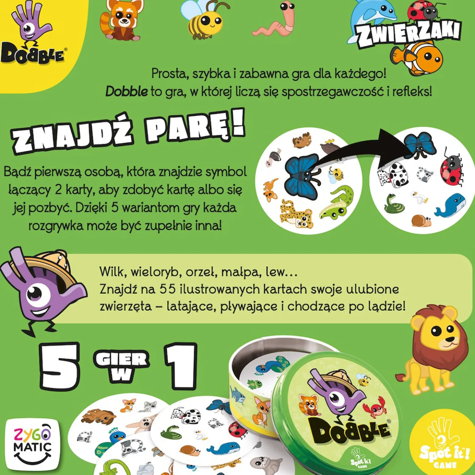 Dobble: Zwierzaki (Eco)