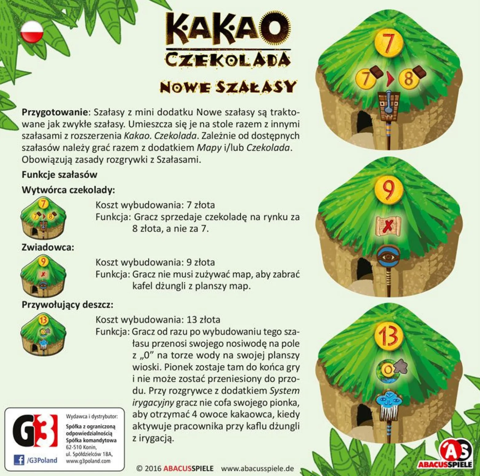 Kakao + Czekolada + Diamenty + 3 dodatki (zestaw)