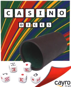 Kości pokerowe - zestaw do gry Casino (072/1)