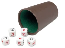 Kości pokerowe - zestaw do gry Casino (072/1)