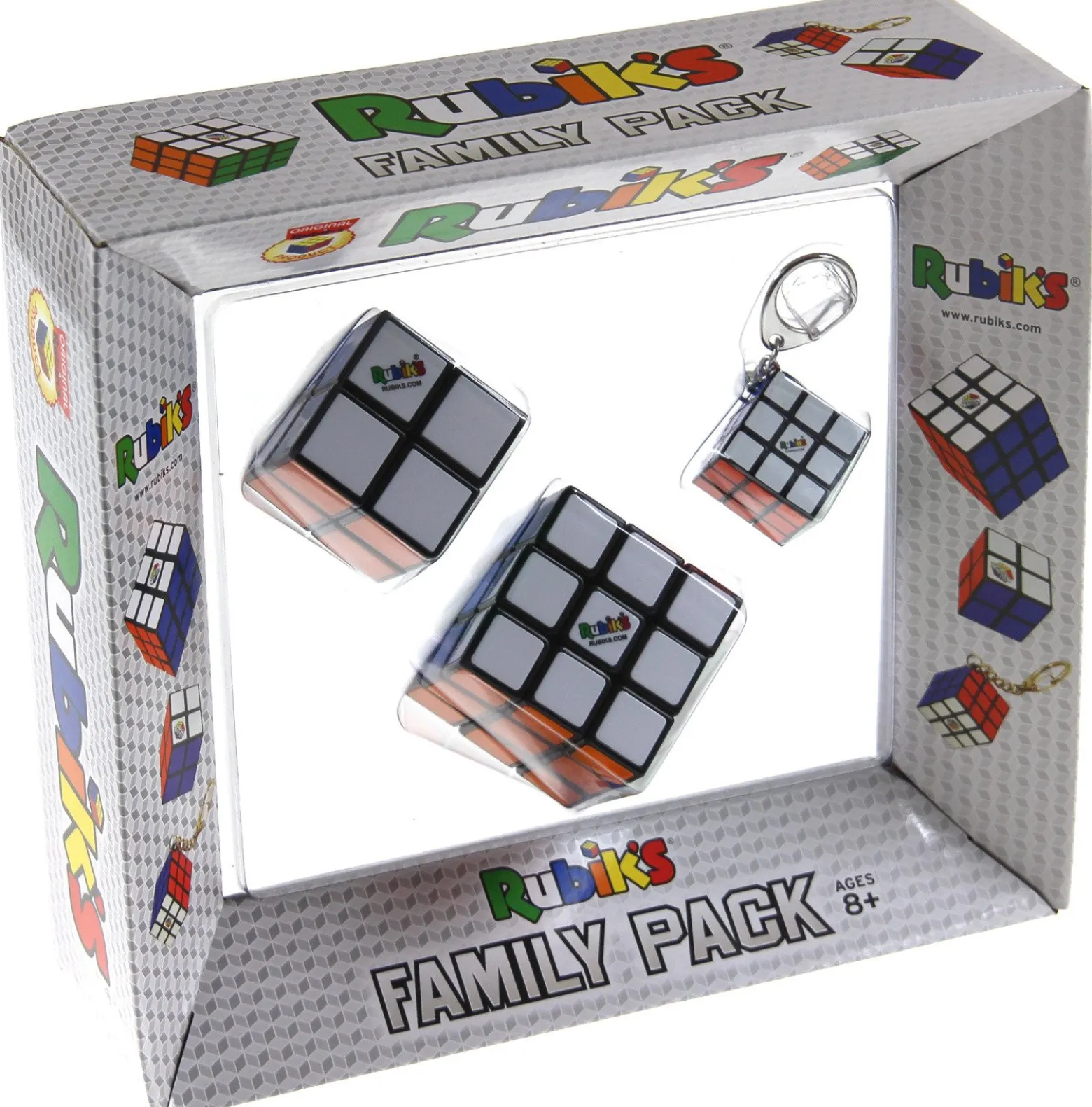 Kostka Rubika - Zestaw 3x3x3 + 2x2x2 + brelok 3x3x3 (Family Pack)