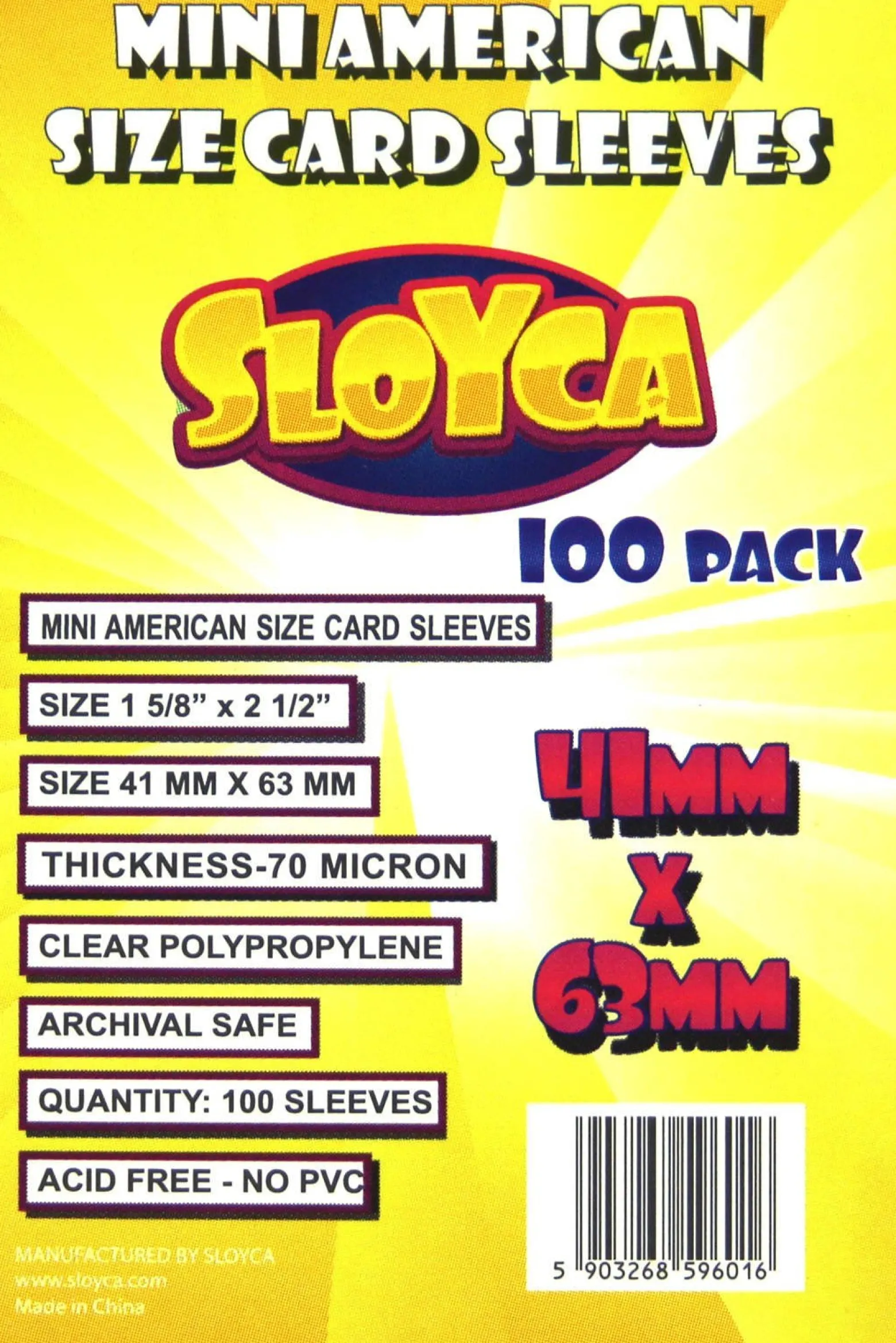 Koszulki na karty - Mini American (41x63 mm) - 100 szt.