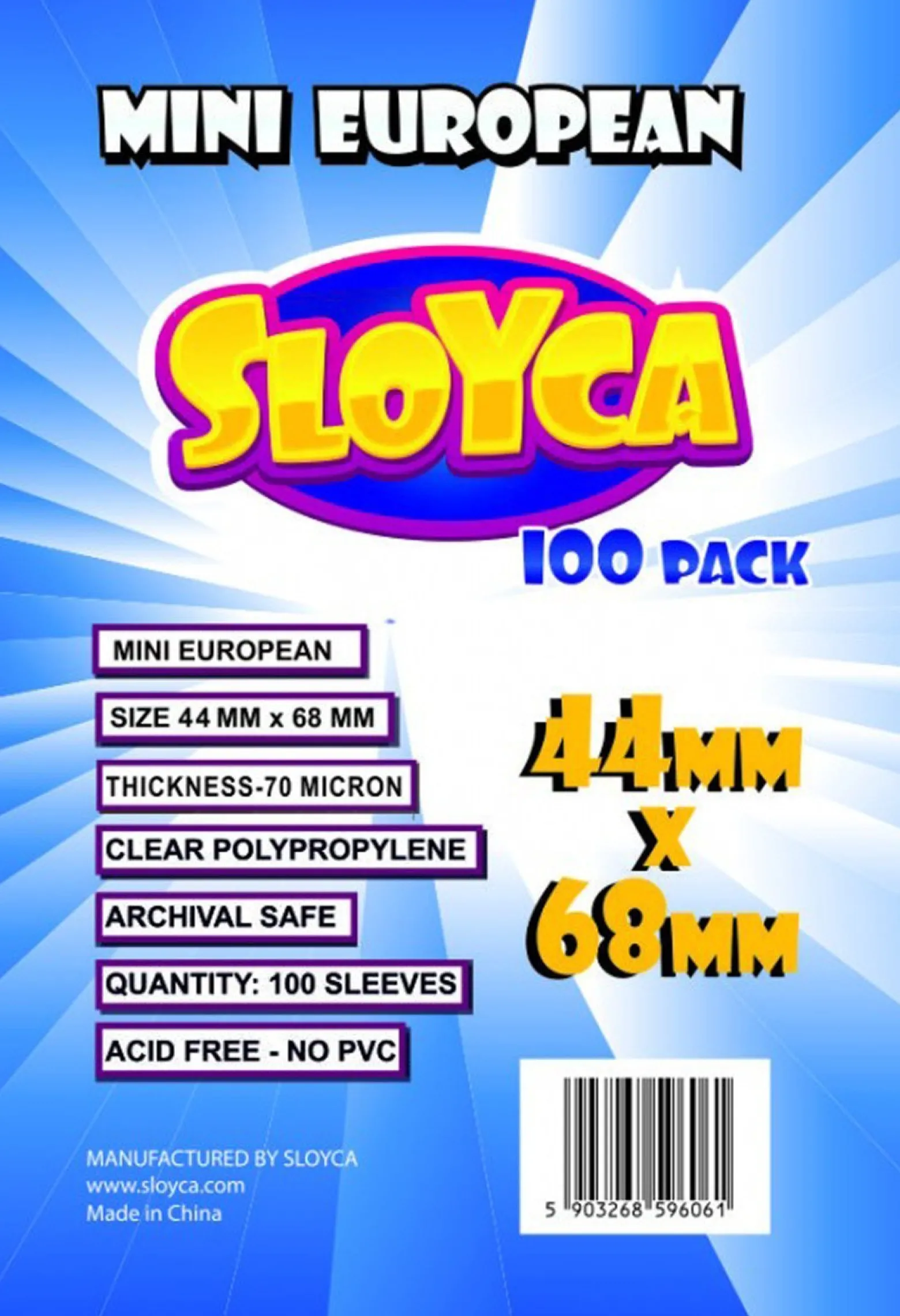 Koszulki na karty - Mini European (44x68 mm) - 100 szt.
