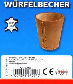 Kubek do gry w kości / 84 mm
