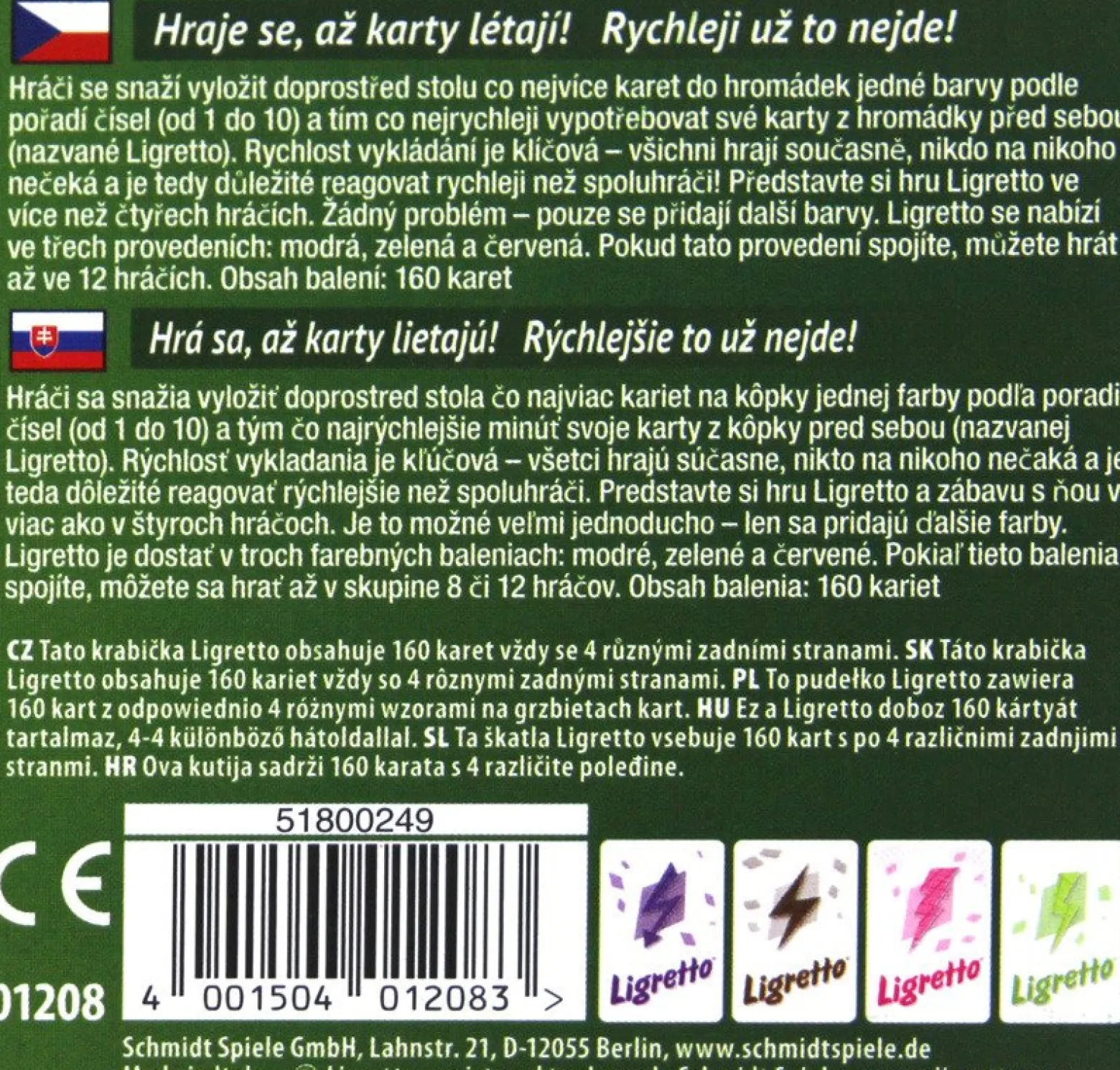 Ligretto w zielonym pudełku (edycja polska)