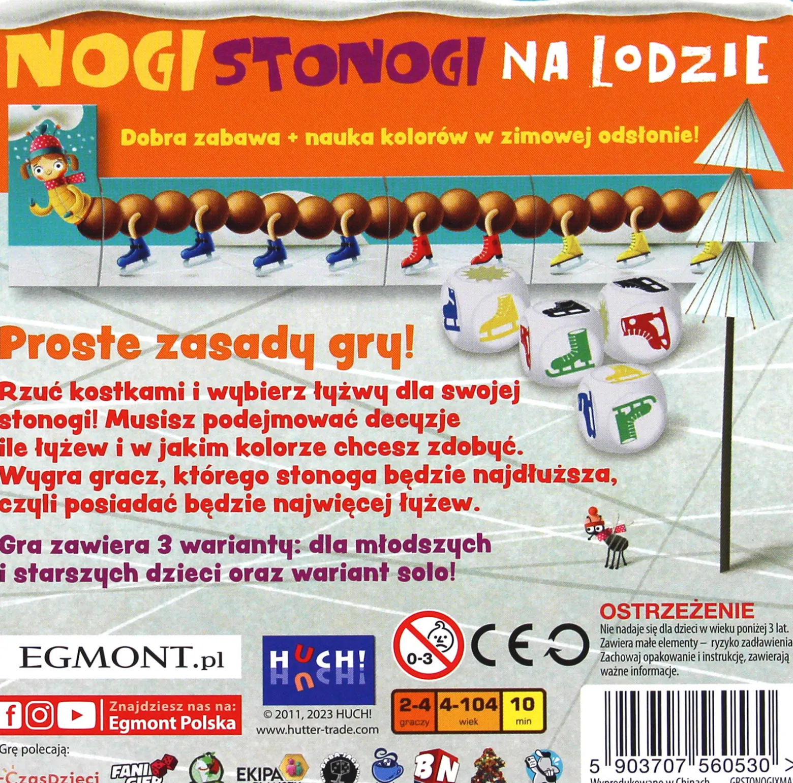 Nogi stonogi na lodzie