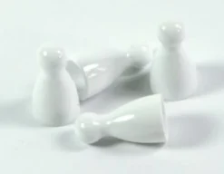 Pionki do gry z główką - białe - pakiet 100 szt.