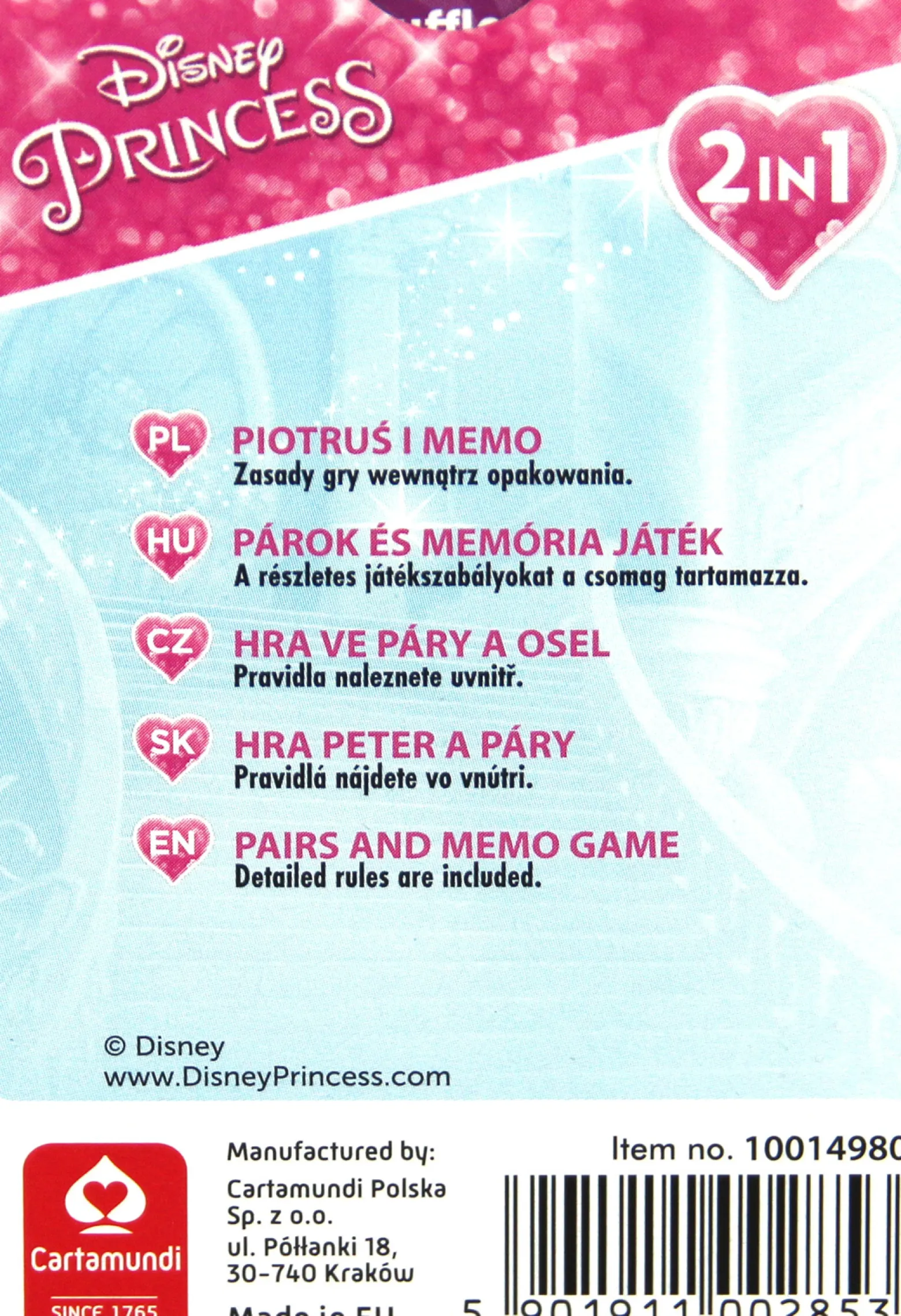 Piotruś / Memo - Księżniczki Disneya