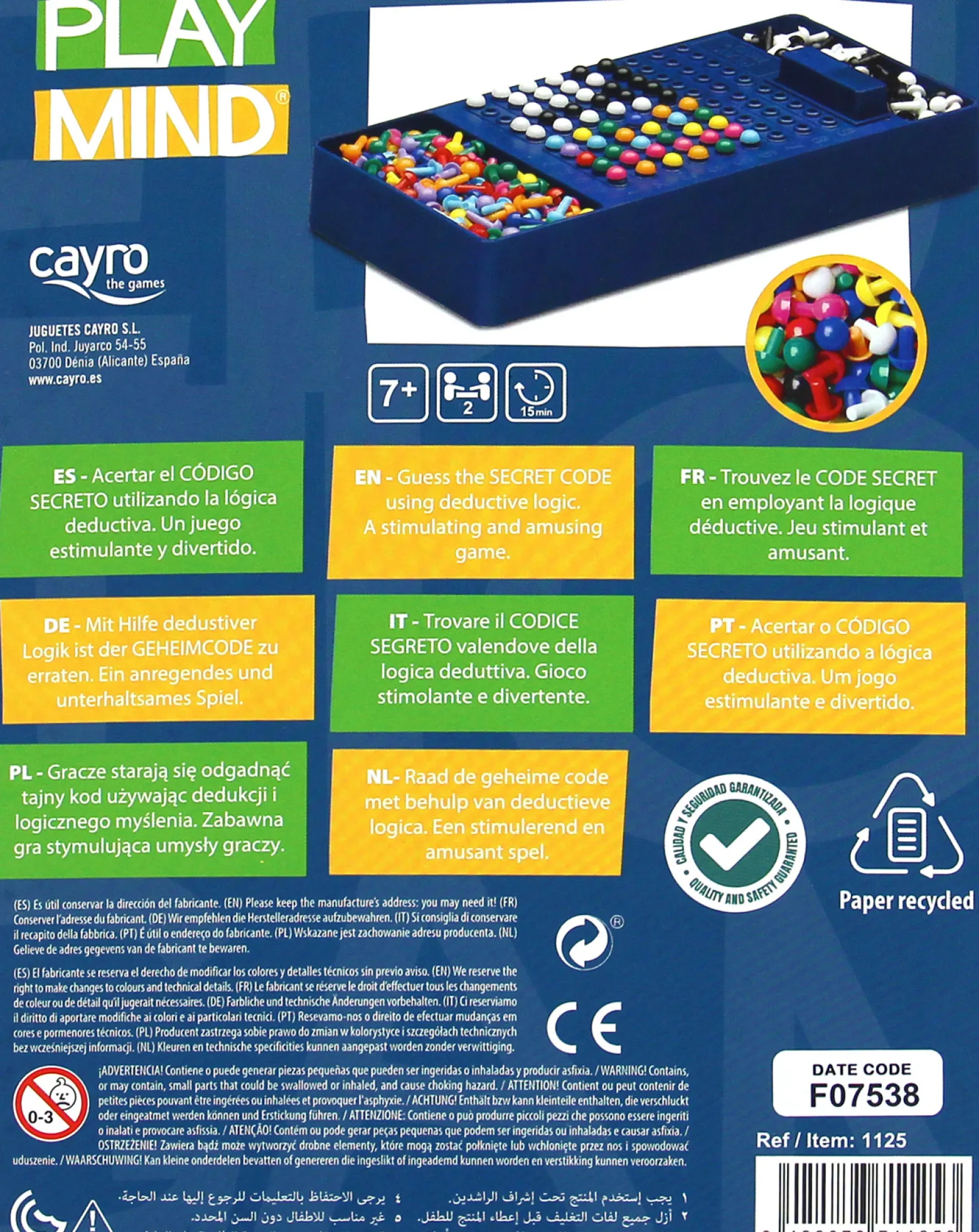 Play Mind (Master Mind) (wersja podróżna) (1125)