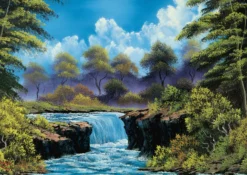 PQ Puzzle 1000 el. BOB ROSS Wodospad w dolinie