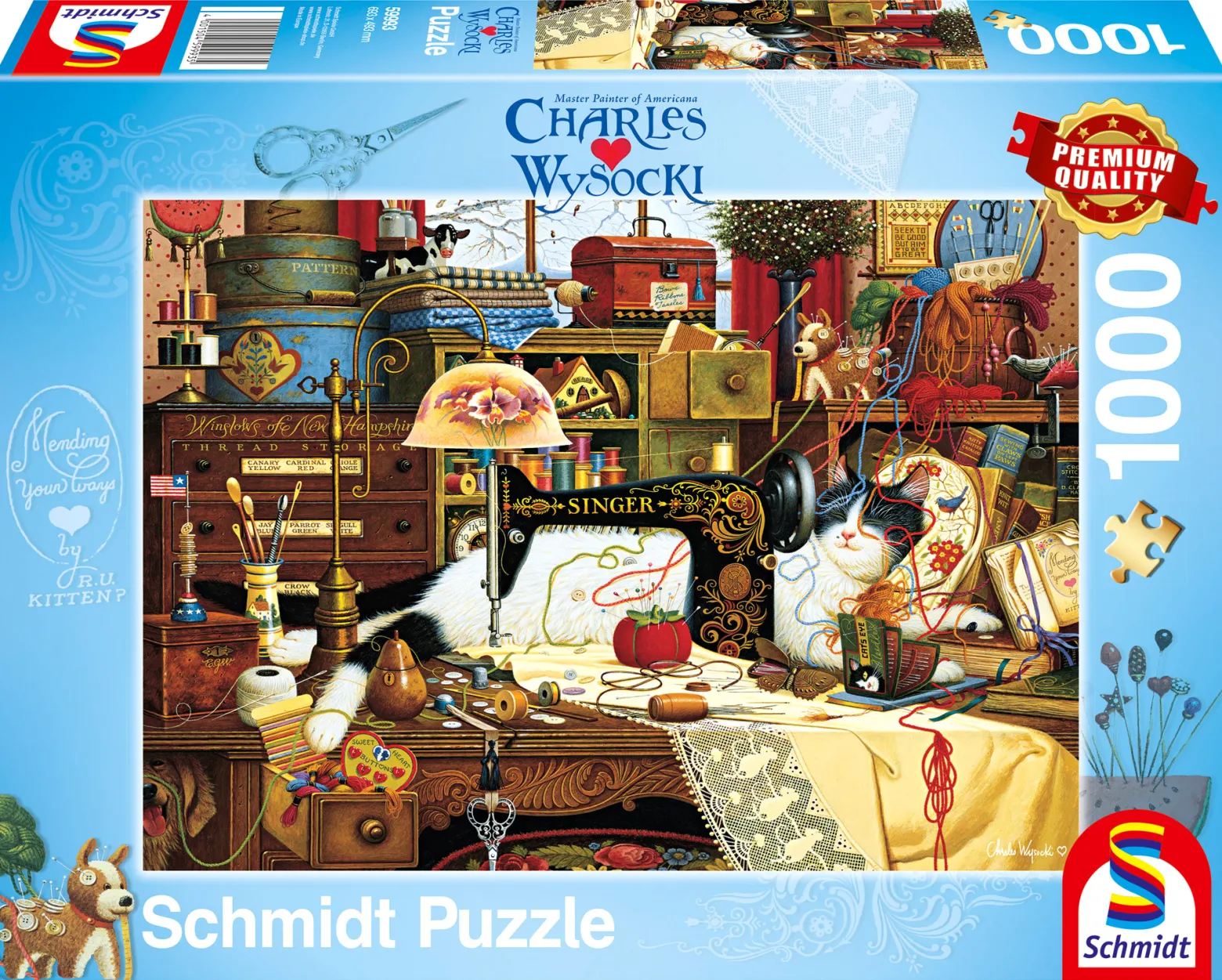 PQ Puzzle 1000 el. CHARLES WYSOCKI Maggie - Krawcowa