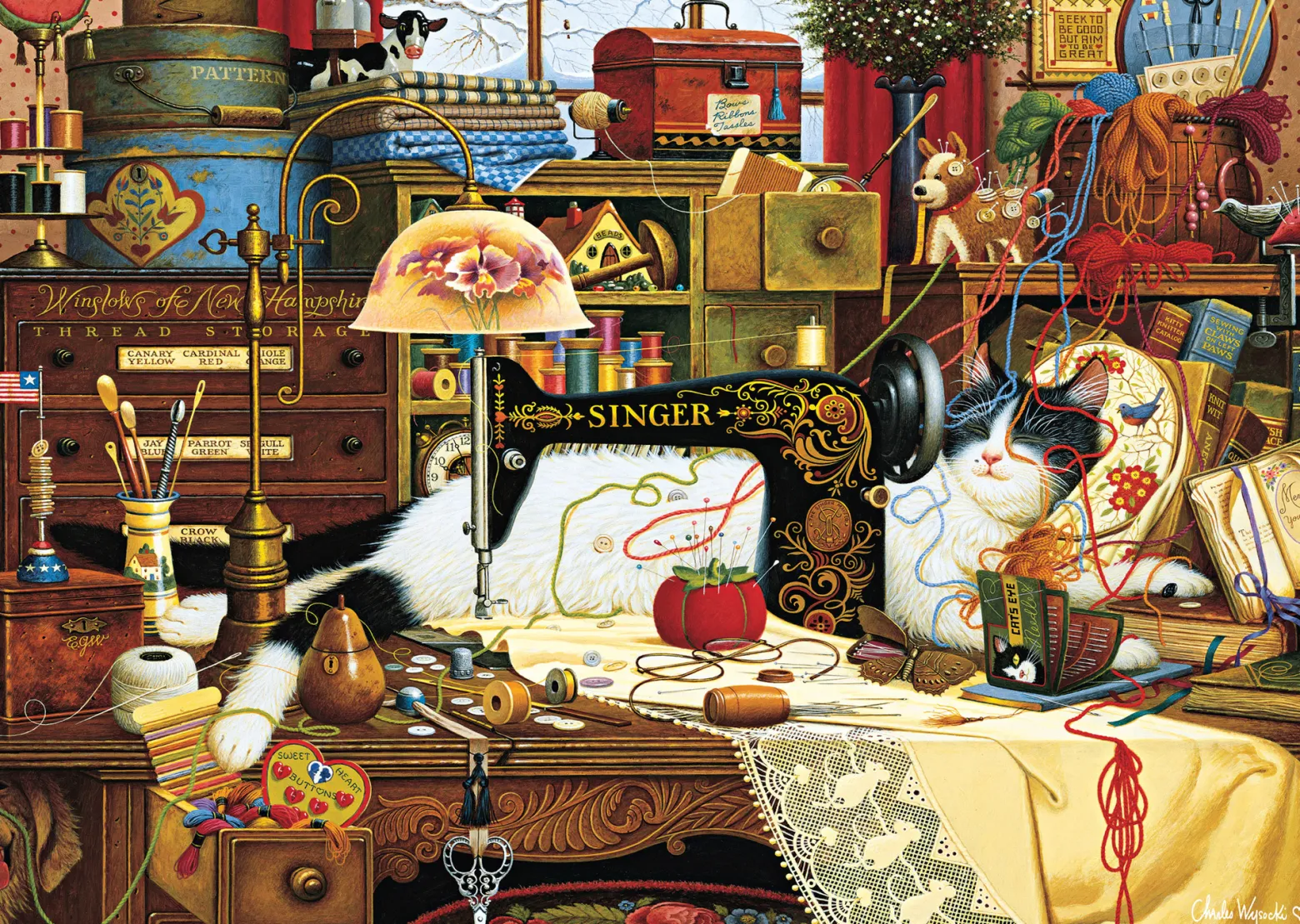 PQ Puzzle 1000 el. CHARLES WYSOCKI Maggie - Krawcowa