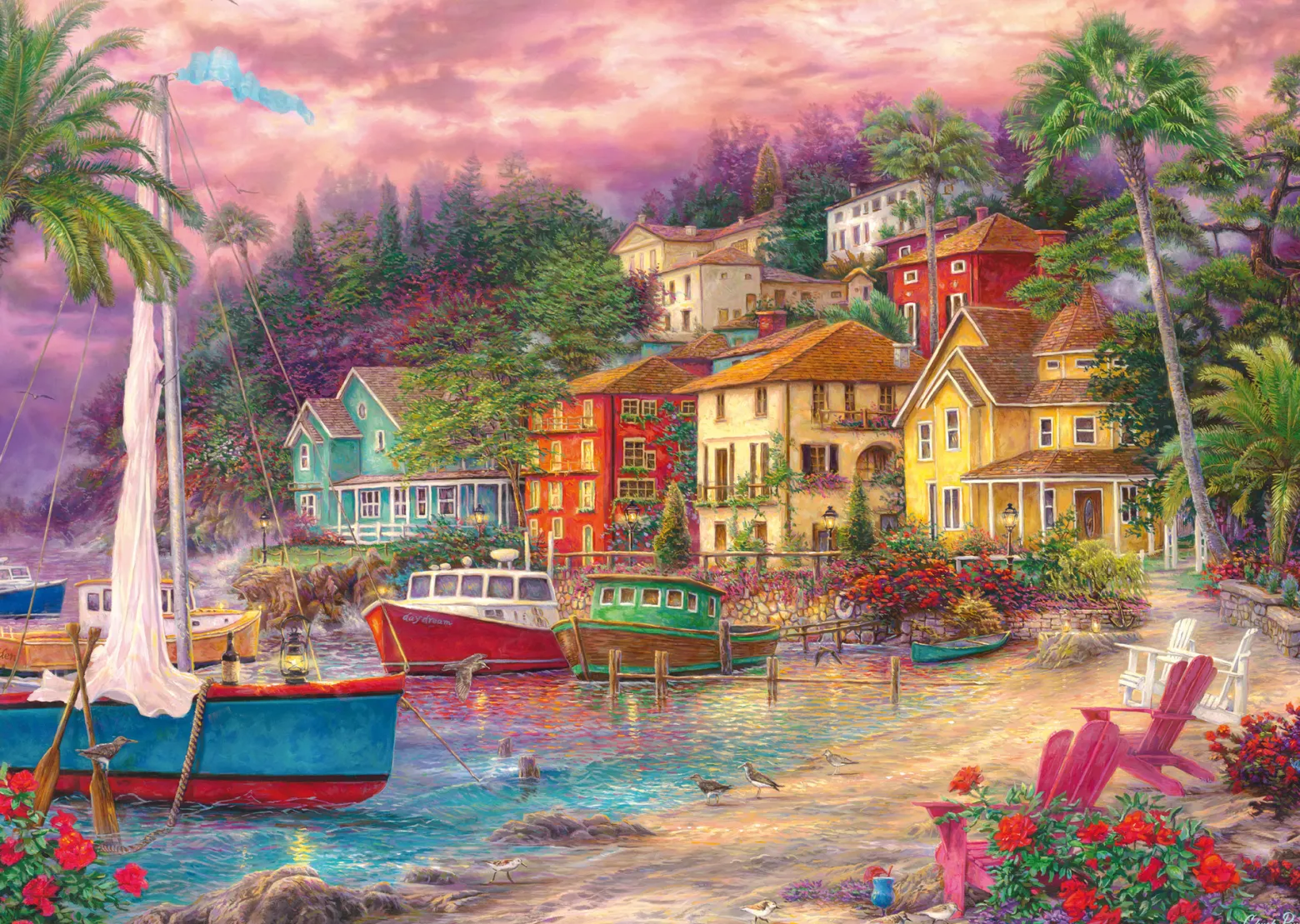 PQ Puzzle 1000 el. CHUCK PINSON Nadmorski urok