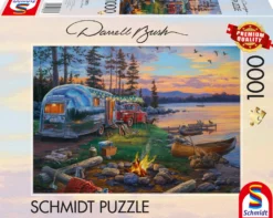 PQ Puzzle 1000 el. DARREL BUSH Ognisko nad jeziorem