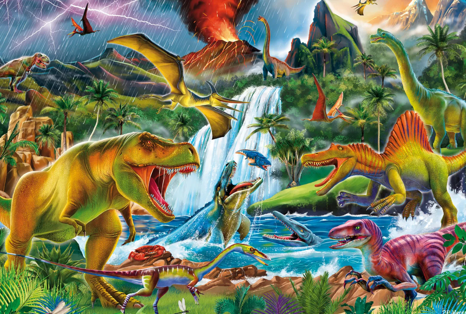 PQ Puzzle 200 el. Dinozaury