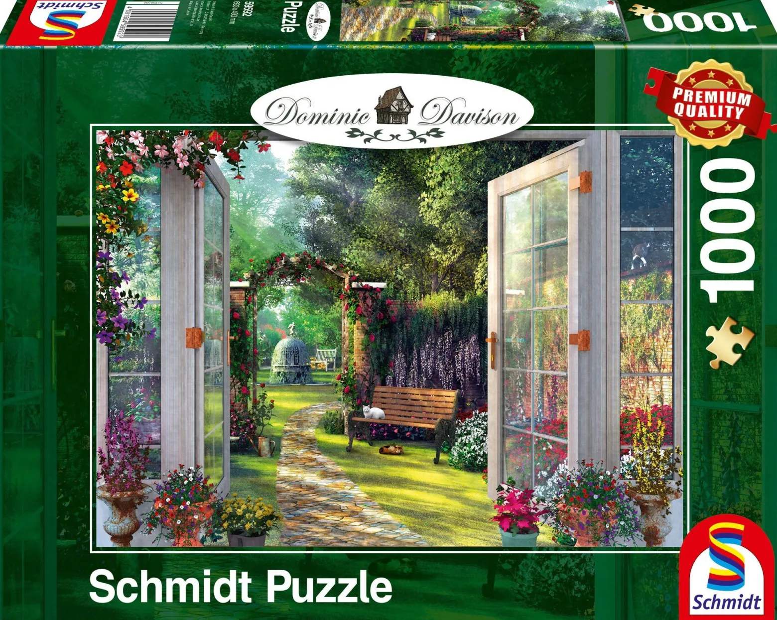 PQ Puzzle 1000 el. DOMINIC DAVISON Pokój z widokiem na ogród