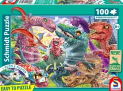 PQ Puzzle 100 el. Duże przygody małych dinozaurów
