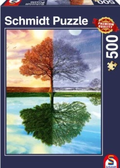 PQ Puzzle 500 el. Jedno drzewo - cztery pory roku