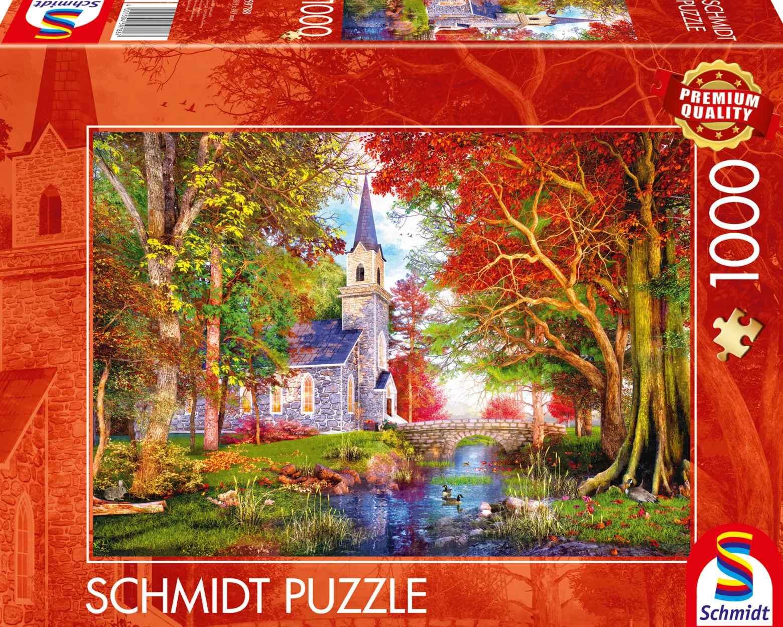 PQ Puzzle 1000 el. Kościółek w lesie