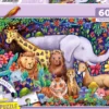 PQ Puzzle 60 el. Kolorowy świat zwierząt