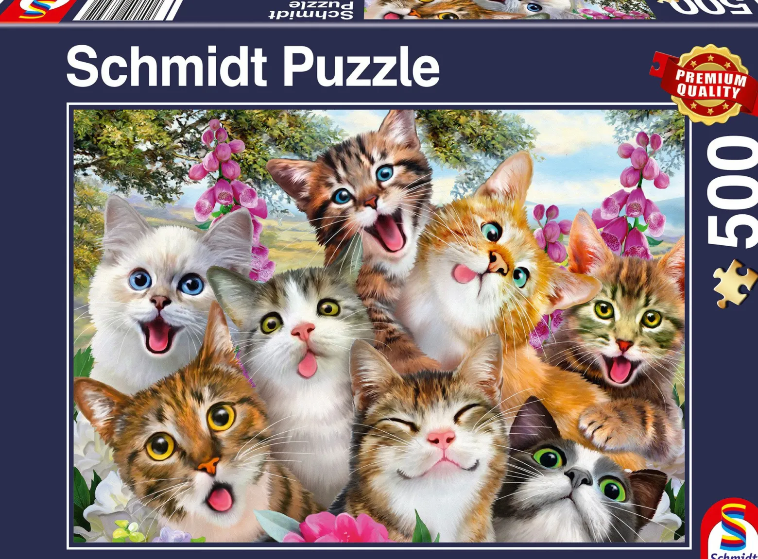 PQ Puzzle 500 el. Koty robią selfie