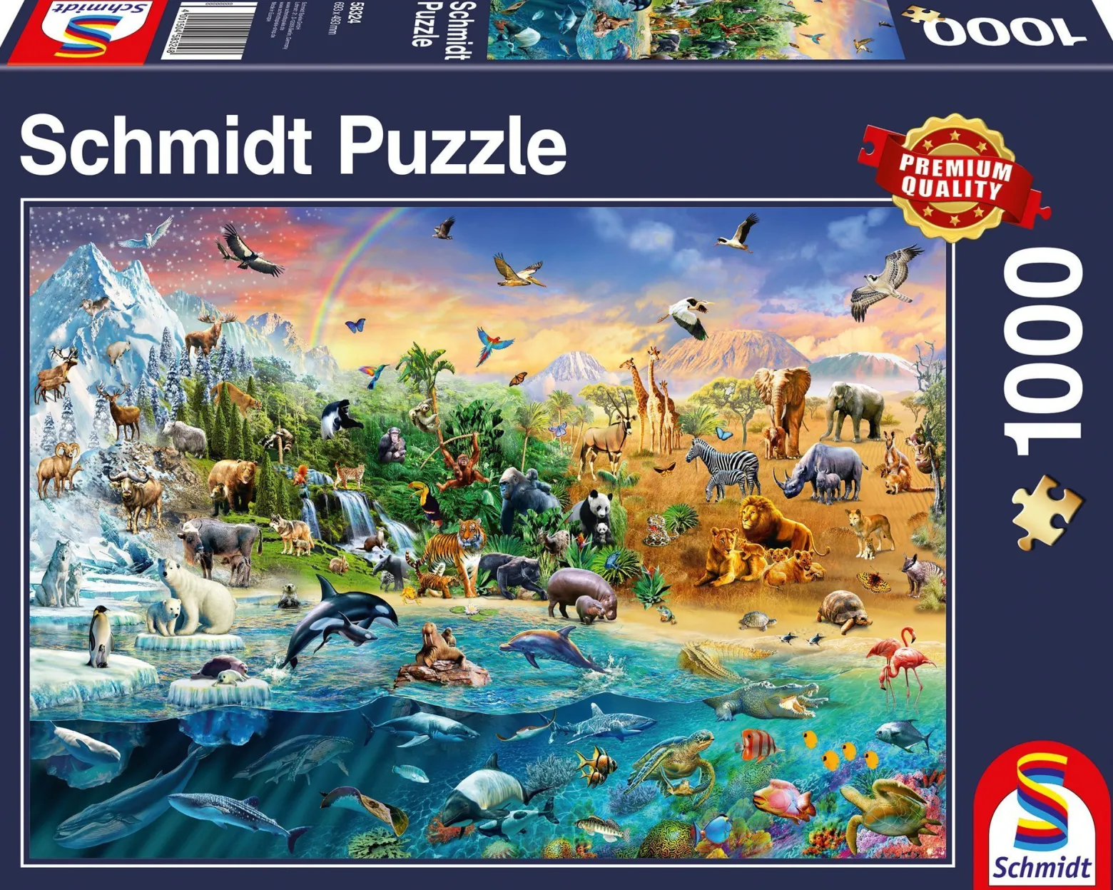 PQ Puzzle 1000 el. Królestwo zwierząt