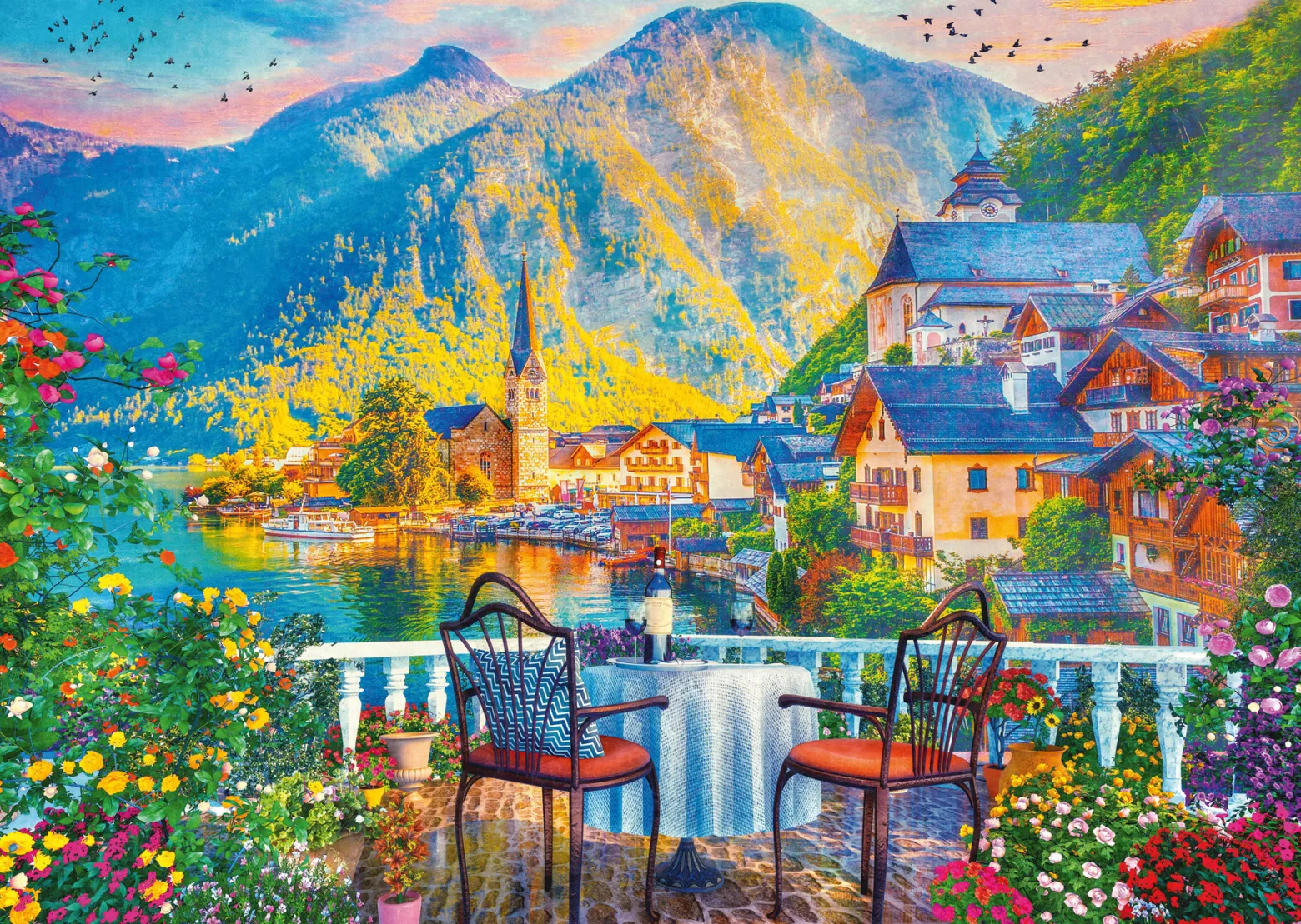 PQ Puzzle 1000 el. Malownicze Hallstatt / Austria