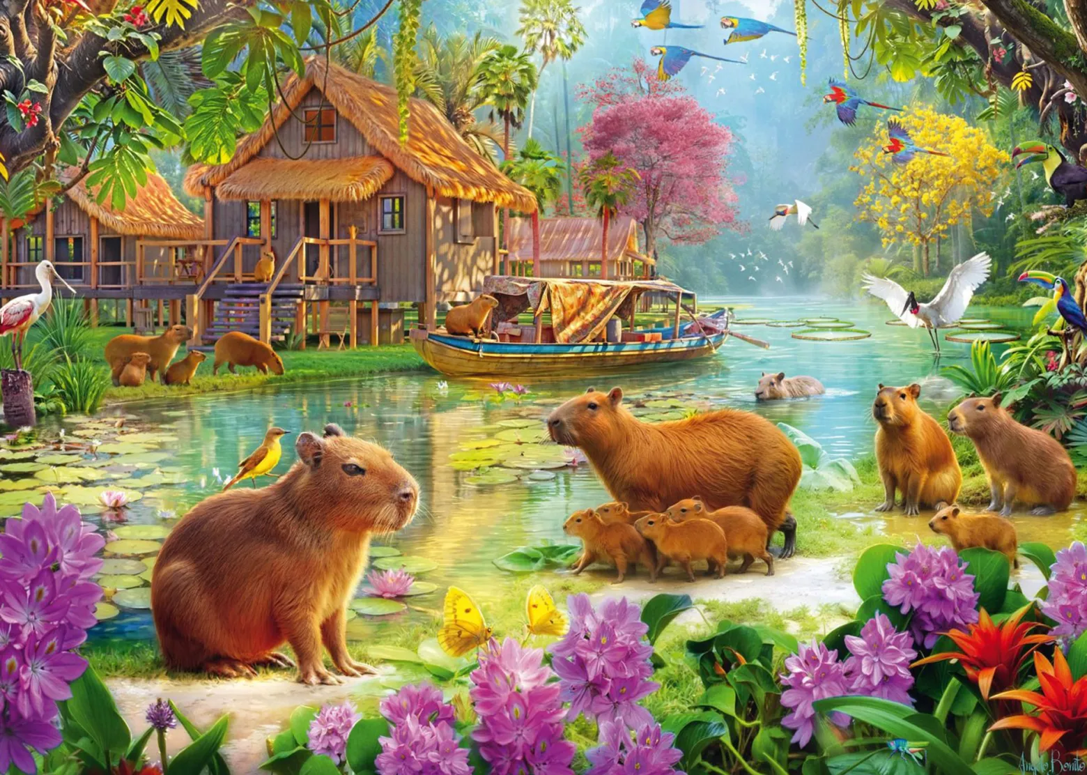 PQ Puzzle 2000 el. Oaza kapibar