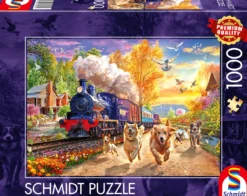 PQ Puzzle 1000 el. O psach, które ścigają się z koleją