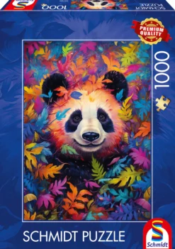 PQ Puzzle 1000 el. Panda w kolorowym lesie